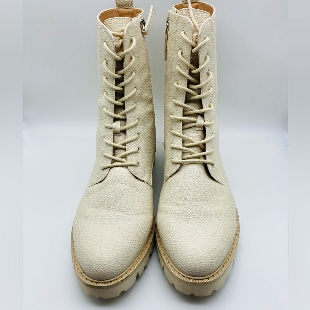 Eloquii Hale Cream Combat Women’s Boots 10W